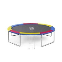 12ft. Rainbow Premium Round Trampoline With Ladder