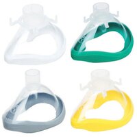 Green Silicon Quadralite Anaesthetic face mask