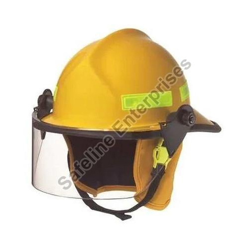 PVC Yellow International Fire Safety Helmet