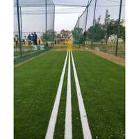 Artificial Cricket Pitch - Synthetic Material, 2.4 X 25 M Dimensions, Green Color, 9 Mm Mat Thickness | Ideal For Cricket Flooring By Sports World