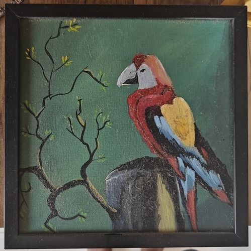 Canvas Acrylic the Bird Painting