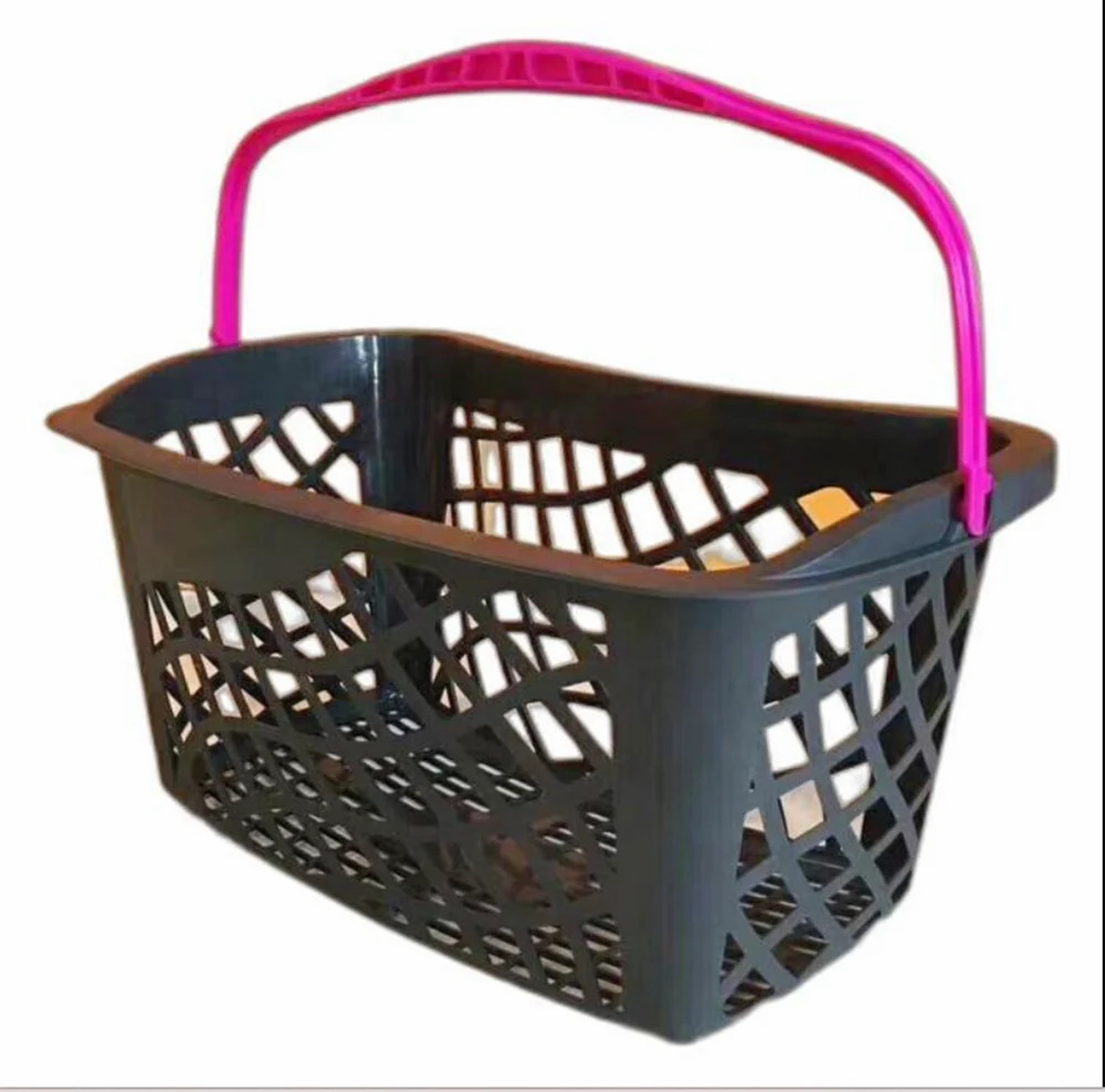 Plastic Shopping Basket - Color: As Per Requirement