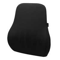 Lumbar Pillow - 100% Memory Foam, 44.4x31.7x10 Cm | Ergonomic Design, Adjustable Straps, Breathable Washable Cover, Aesthetic Appeal