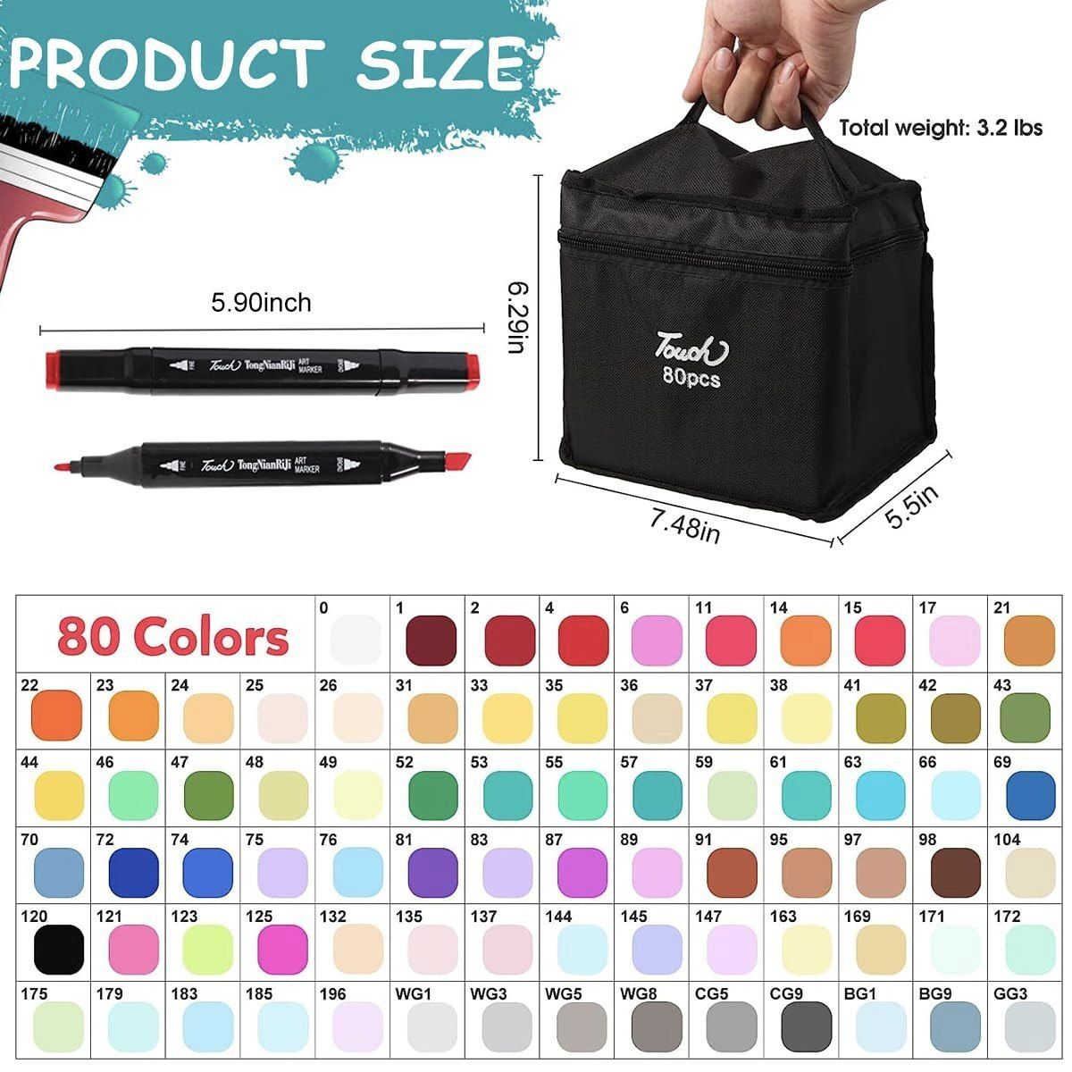 80 PCS ART MAKER PEN