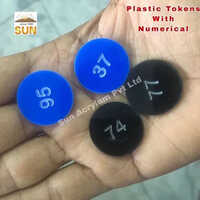 Number Draw Counting Token - Plastic, Standard Size , Multicolor, Rigid Circle Design For Efficient Number Tracking And Counting Tasks