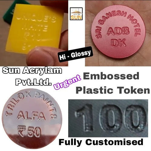 Embossed Plastic Tokens