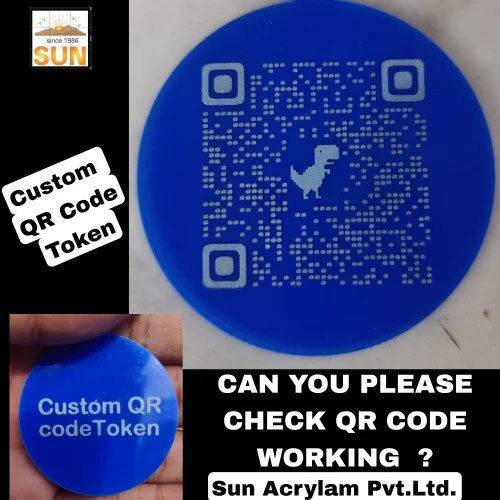 Plastic Token QR Code