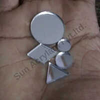 Acrylic Mirror Buttons - Mirror Acrylic Material | Unique Reflective Finish, Versatile Design For Custom Applications