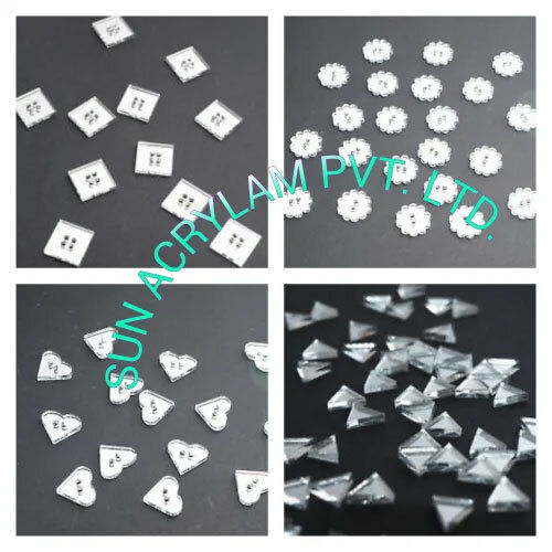 Acrylic Heart Mosaic Tiles