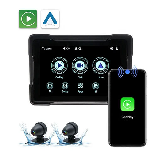 Fashion design wireless carplay motorcycle motorcycle carplay waterproof touch screen motorrad navi carplay