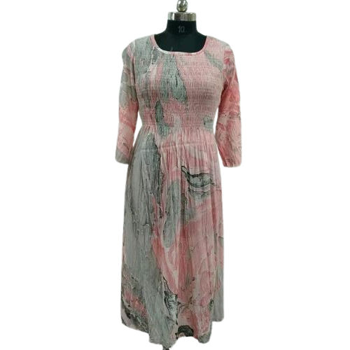 Ladies Anarkali Cotton Kurti