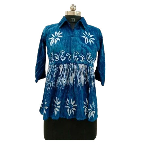 Different Available Blue Fancy Top