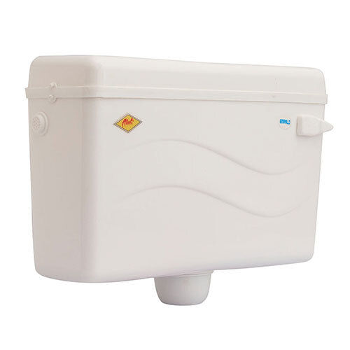 White Single Flush Cistern