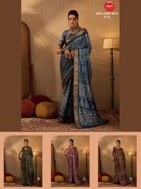 Holland silk Printed sarees