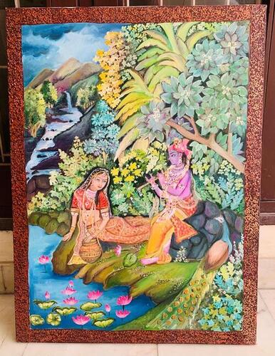 Beautiful Radha Krishna Painting