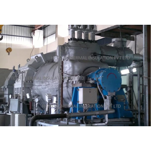 Removable Turbine Insulation Covers - Industrial Grade, Grey Color | Durable Material for Efficient Heat Retention
