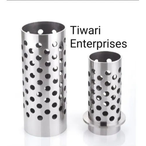 Silver Stainless Steel Perforated Flask