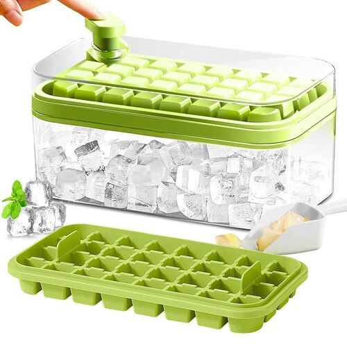 Ice Cube Tray With Lid & Bin