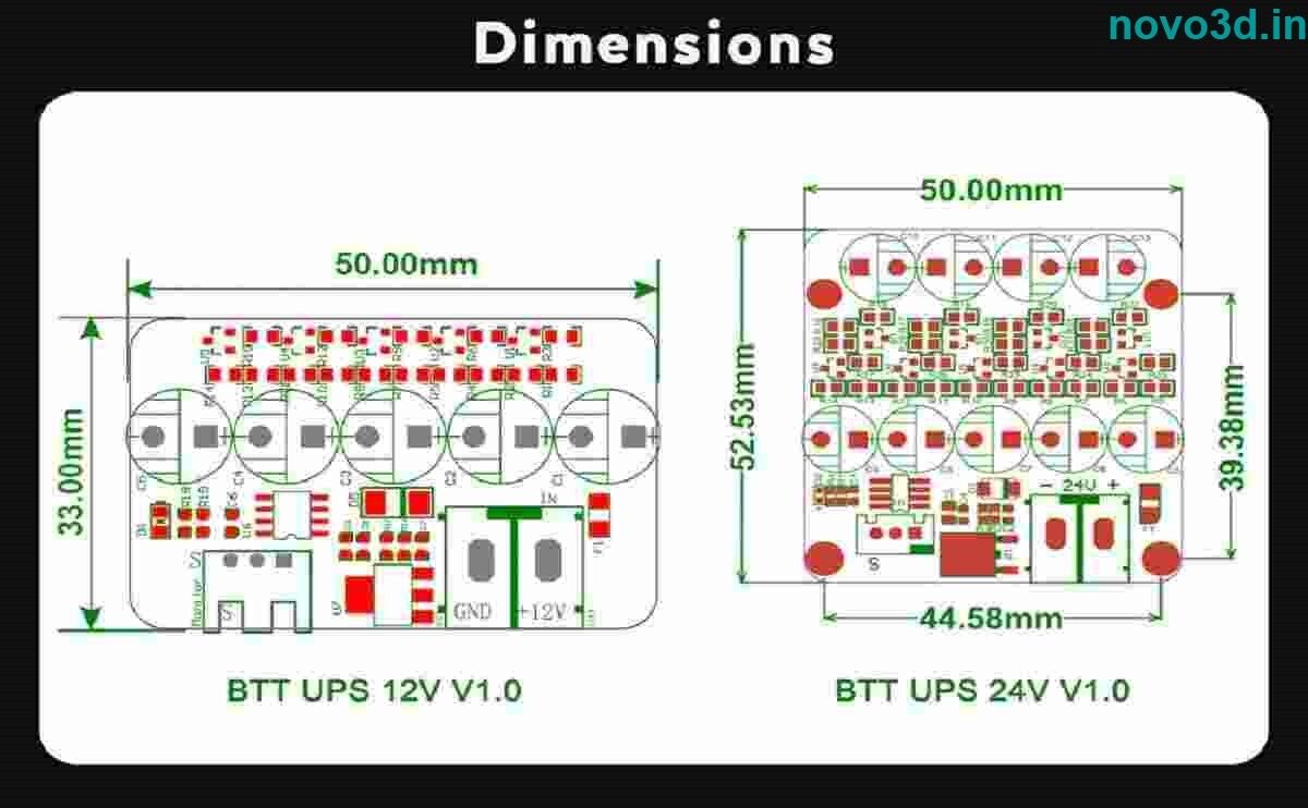 UPS uninterruptible Updated Bigtreetech power supply 24V V1.0/Mini UPS 12 V2.0 for 3d printer