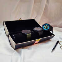 Rigid Luxury Watch Gift Box - High-quality Paper, Glossy Lamination Finish | Uv Offset Printing, Embossed Design, Customizable Branding