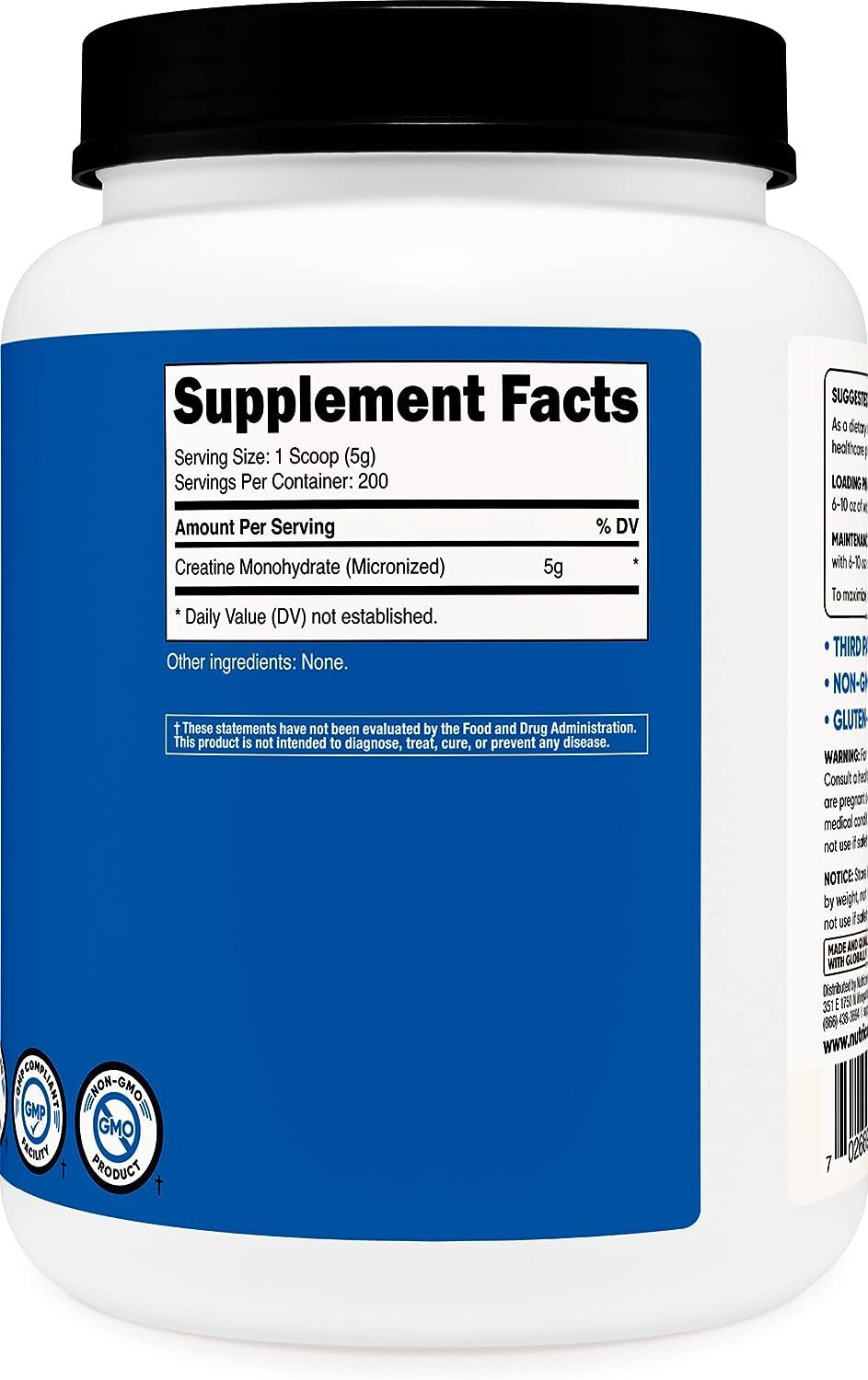 Nutricost Creatine Monohydrate Micronized Powder