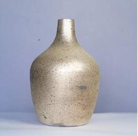 Glass Vase - Elegant Clear Glass, 12 Inches Tall, Modern Design, Perfect for Flowers and Home Decor