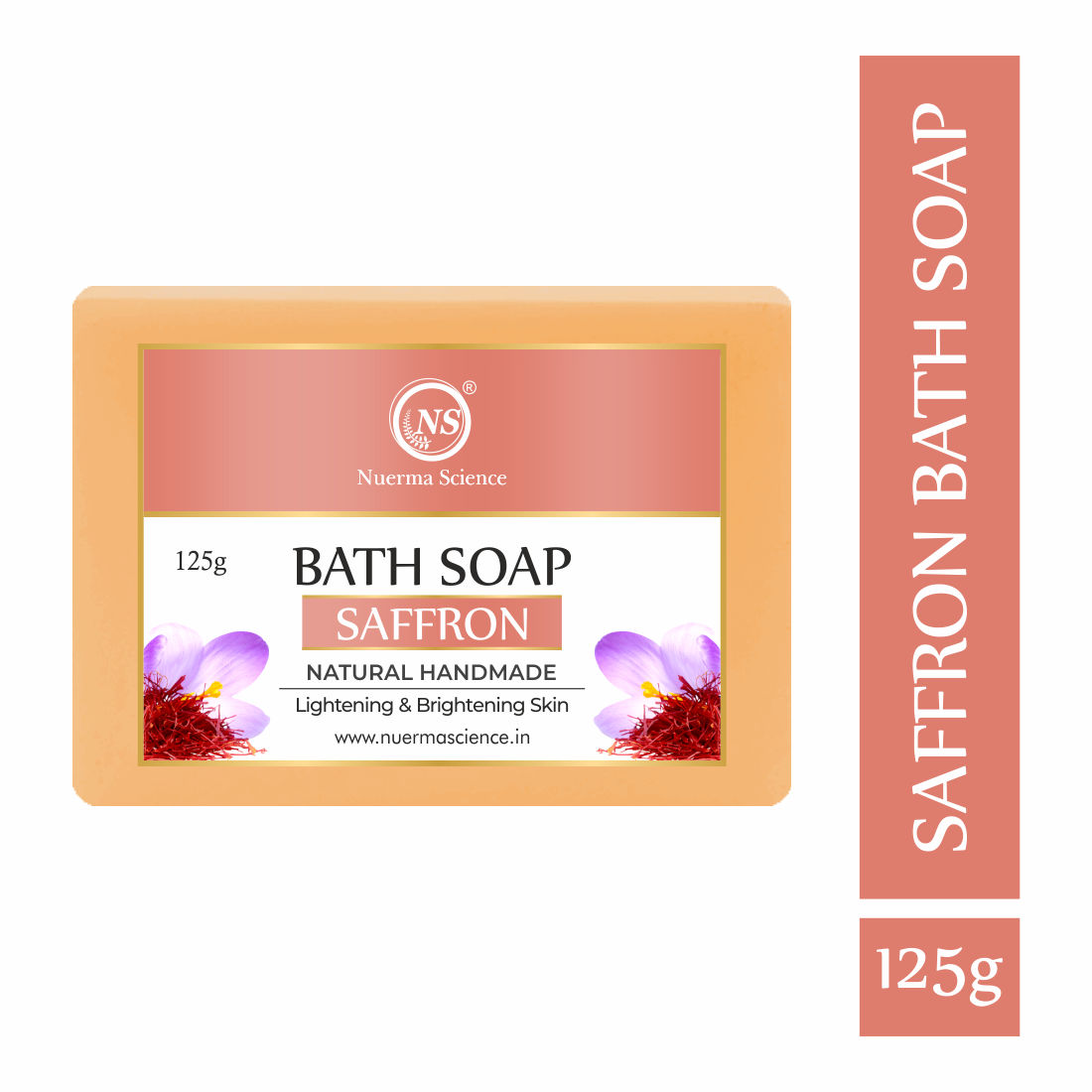 Nuerma Science 100% Natural Herbal Handmade Saffron Bath Soap