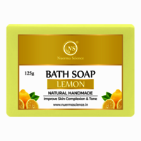 Nuerma Science Lemon Bath Soap - 100% Natural Herbal Composition | Revitalizing, Gentle On Skin, Instant Glow, Suitable For All Skin Types