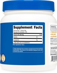 Nutricost L-Glutamine Powder 500 Grams