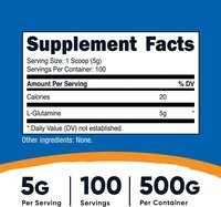 Nutricost L-Glutamine Powder 500 Grams