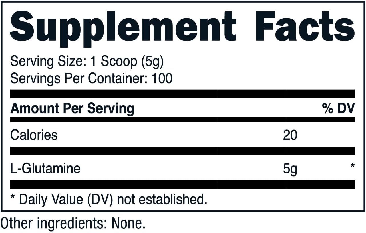 Nutricost L-Glutamine Powder 500 Grams