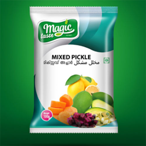 Pickle And Paste Packaging Pouch - Color: Multicolor