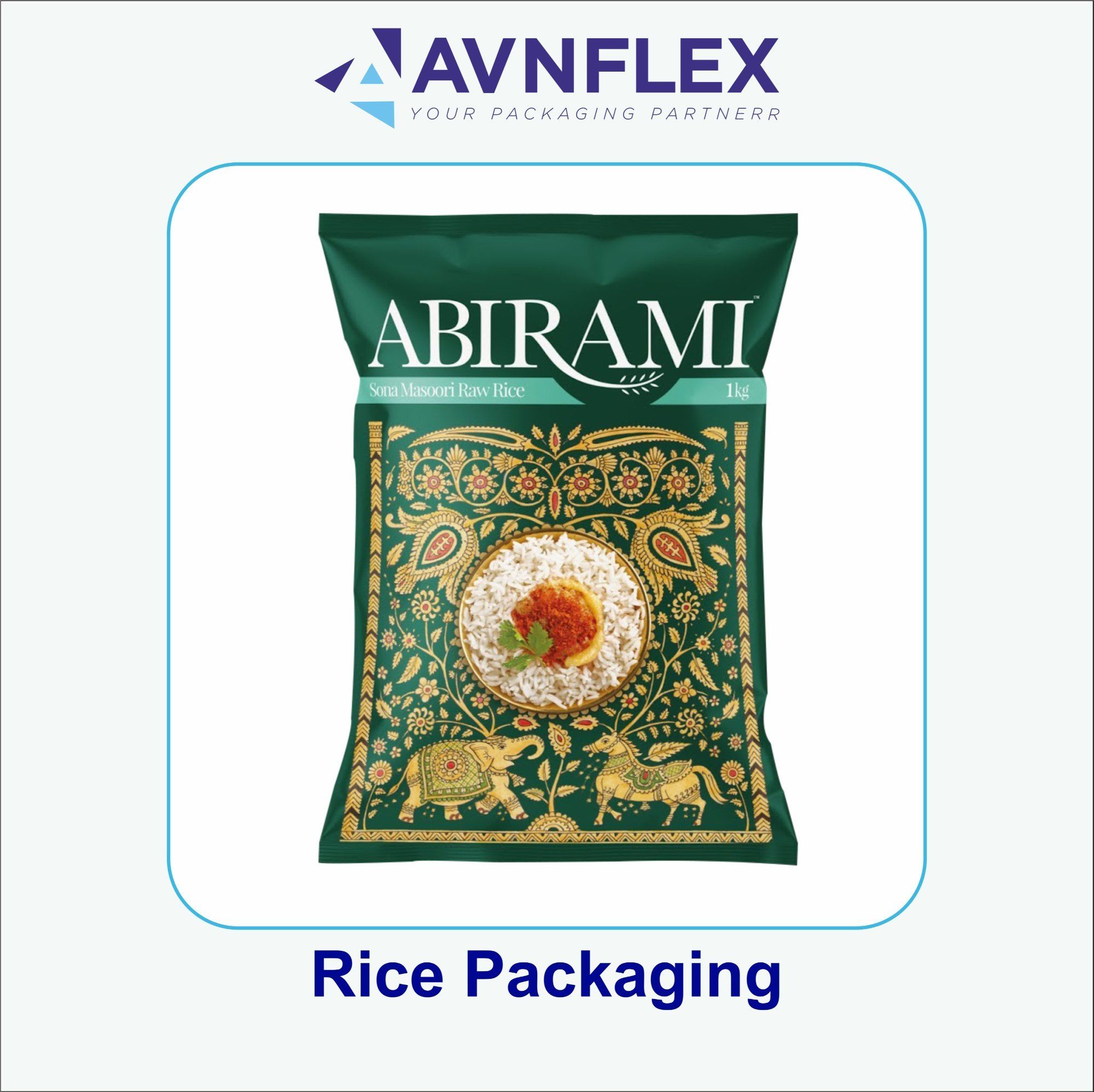 Rice Packaging Pouch - Color: Multicolor