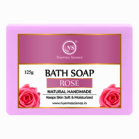 Nuerma Science 100% Natural Herbal Handmade Rose Bath Soap - Age Group: Adult
