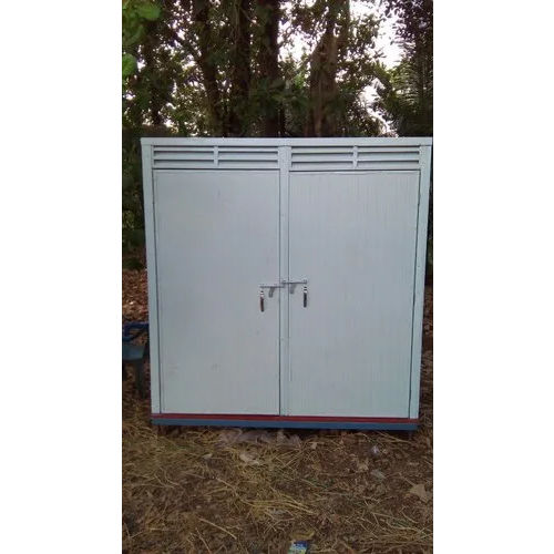 White Portable Bio Toilet Twin Cabin