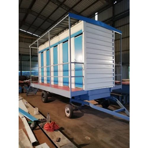 White Modular Mobile Toilet Cabin