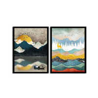 Asfrp11519 12x16 Inch Art Print Photo Frame Set Of 2 - Design: Modern