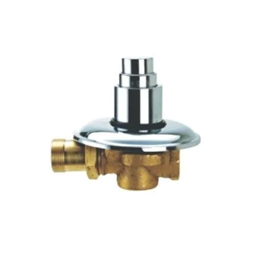 Golden And Silver Cera Push Type Flush Valve Concealed