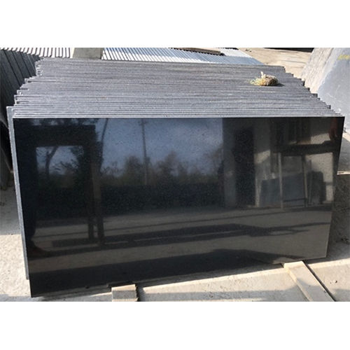 Indian Black Granite Slab - Size: As Per Requirement