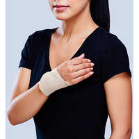Wrist Wrap With Thumb Loop - Cotton Material, Portable & Foldable Design | Durable Support For Personal And Hospital Use