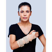 Wrist And Forearm Support - Cotton, Portable, Foldable Design | Strong & Durable, Manual Operation, Ideal For Hospital & Personal Use
