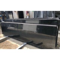 Jet Black Granite Slab