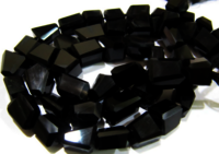 Natural Black Spinel Nugget Shape 10mm To 12mm Beads Strand 10 Inches - Material: Stone