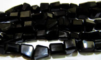 Natural Black Spinel Nugget Shape 10mm to 12mm Beads Strand 10 inches