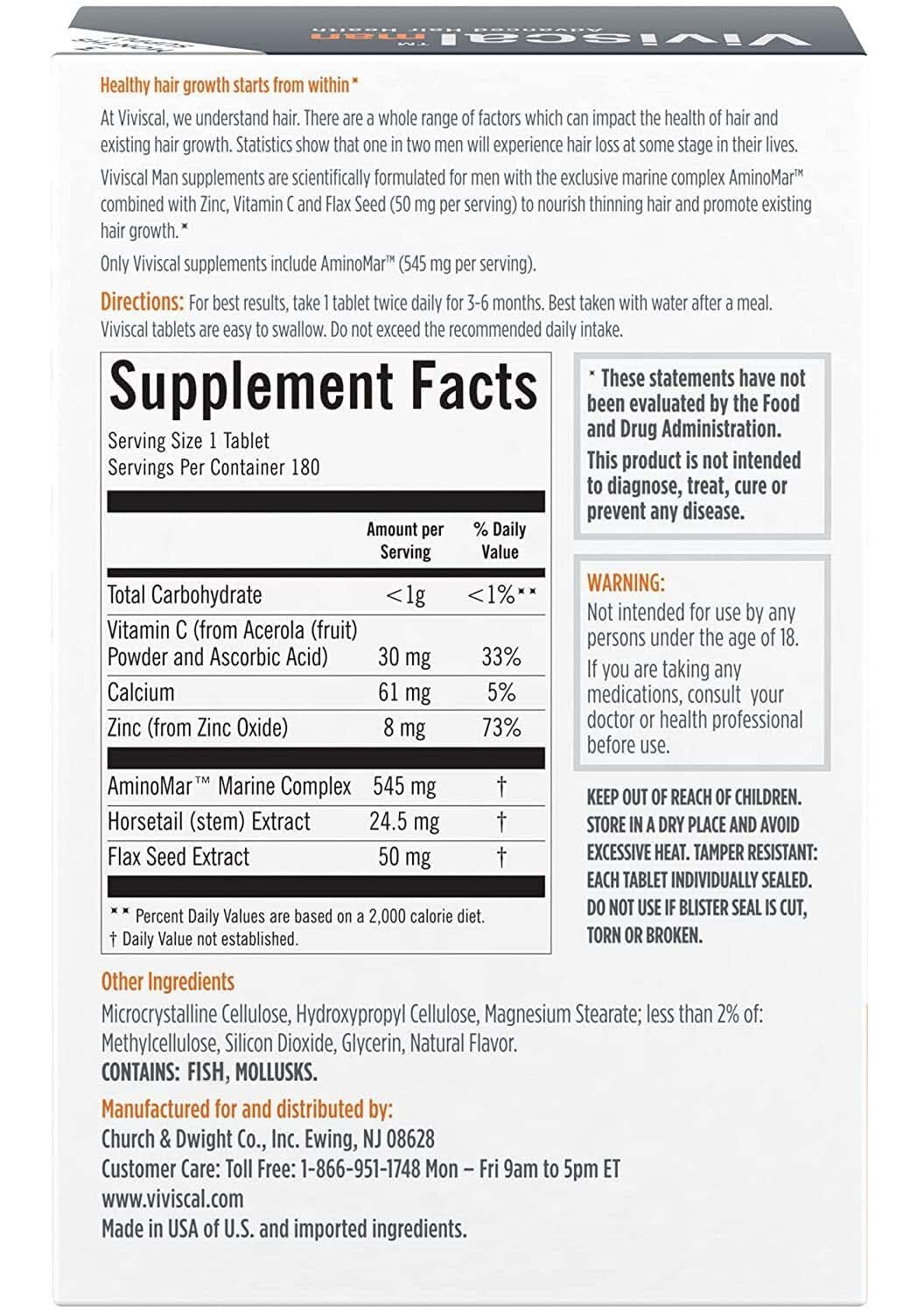 Viviscal Men's Hair Growth Supplements