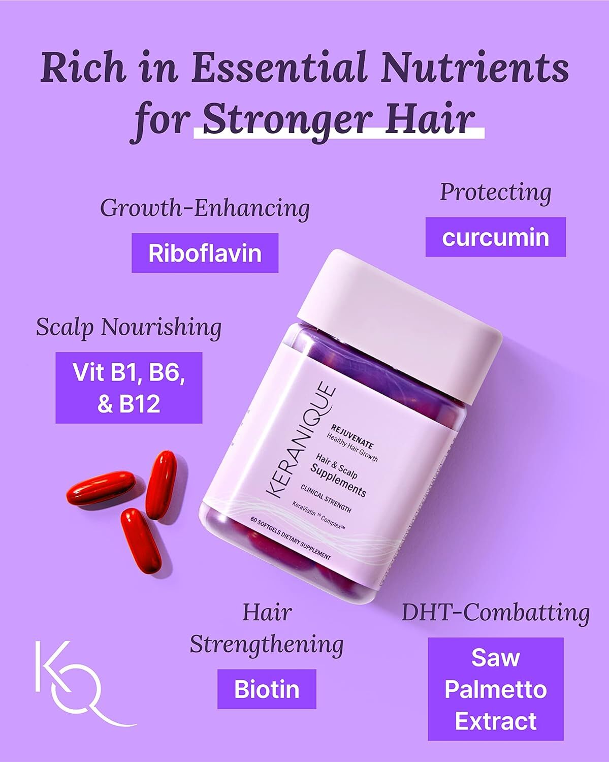 Keranique KeraViatin Hair  Scalp Health Supplement