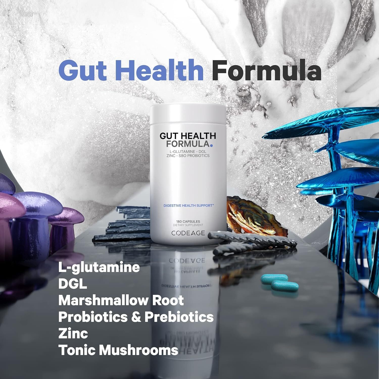Codeage Gut Health Supplements Vegan Formula