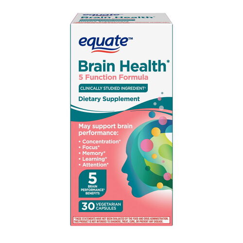 Equate Brain Health 5 Function Formula  Supplement 30 Count