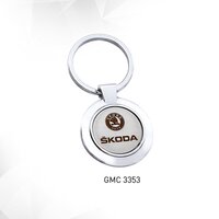 Skoda Metal Key Chain - Color: Silver