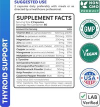 Healths Harmony  Thyroid Support with Iodine - 120 Capsules
